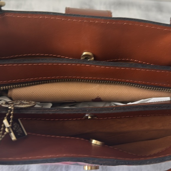 Patricia Nash Violina Floral Leather Handbag 15th Anniversary Tag Tassel Spring - Picture 10 of 10